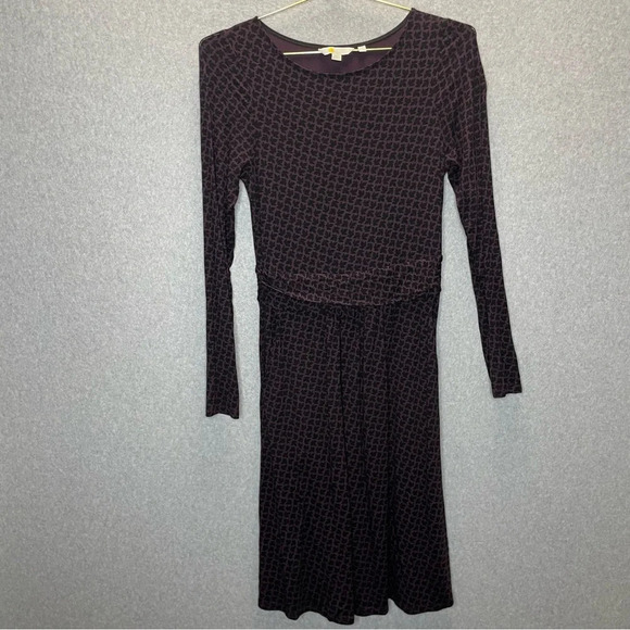 Boden Abigail Jersey Knit Leaf Print Midi Dress - Picture 4 of 8